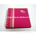 Hardcover spiral notebook A5 size, spiral binding notebook for school use